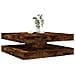 Tavolino da Caffè Girevole a 360 Gradi Rovere 90x90x34,5 cm - Foto miniatura 2