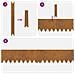 Bordure per prato 10 pcs Marrone 100 x 0.5 x 20 cm - Foto miniatura 7