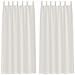 Tende con tende 2 pcs Crema 140x175cm Poliestere - Foto miniatura 1