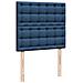 Struttura Letto Pouf con Materasso Blu 80x200 cm in Tessuto - Foto miniatura 9