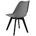Sedia RIXK - Ergonomica Grafite con Gambe Nere x 1 - Foto miniatura 5