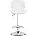 Sgabello WEST - Similpelle bianca con base cromata x 2 - Foto miniatura 3