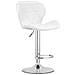 Sgabello WEST - Similpelle bianca con base cromata x 2 - Foto miniatura 2