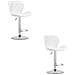 Sgabello WEST - Similpelle bianca con base cromata x 2 - Foto miniatura 1
