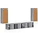 Set mobile TV 4 pcs Grigio Sonoma Legno multistrato - Foto miniatura 9