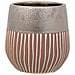 Vaso In Ceramica Argento 13x13x14h - Foto miniatura 2