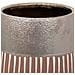 Vaso In Ceramica Argento 13x13x14h - Foto miniatura 5