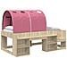 Letto con Tunnel 3 pz Rovere Sonoma e Rosa Legno ingegnerizzato - Foto miniatura 1
