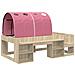 Letto con Tunnel 3 pz Rovere Sonoma e Rosa Legno ingegnerizzato - Foto miniatura 3