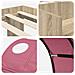 Letto con Tunnel 3 pz Rovere Sonoma e Rosa Legno ingegnerizzato - Foto miniatura 9