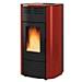 Stufa a Pellet Raffaella Idro 5.3-18.8 kW 540 m³ Riscaldabili Argento - Foto miniatura 3