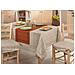 Copritavolo Salotto Cucina Jacquard Con Bordo Modello Melange 140x240 Blu - Foto miniatura 4
