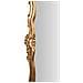 Specchiera Da Parete In Legno Finitura Foglia Oro Anticato Made In Italy L68xpr5,5xh122 Cm - Foto miniatura 3