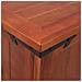 Cassapanca 79x34x32 Cm In Legno Massello Di Acacia - Foto miniatura 2