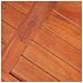 Cassapanca 79x34x32 Cm In Legno Massello Di Acacia - Foto miniatura 4