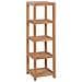 Scaffale Per Bagno A 4 Ripiani In Massello Di Teak 42x42x165cm - Foto miniatura 1