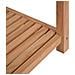 Scaffale Per Bagno A 4 Ripiani In Massello Di Teak 42x42x165cm - Foto miniatura 5