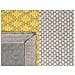 Tappeto Grigio / Giallo 140 X 200 Cm Kurzflor Akkaya - Foto miniatura 9