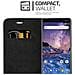 Custodia Compatibile Con Nokia 7 Plus In Nero Di Notte - Coperchio Protettiva Con Chiusura Magnetica, Funzione Stand E Tasca Per Le Carte - Foto miniatura 6