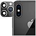 Lente Fotocamera Finta Iphone 11 Pro Nero Lente Adesiva - Foto miniatura 1