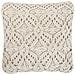 Set Di 2 Cuscini In Cotone Macramè Beige Chiaro 45 X 45 Cm Esenkoy - Foto miniatura 5