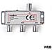 Splitter F Catv | Attenuazione Max. 6,8 Db | 5-1000 Mhz | 3 Uscite - Foto miniatura 1