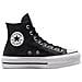 Scarpe Chuck Taylor All Star Lift Leather Hi Taglia 36.5 Codice 561675c Nero - Foto miniatura 7