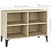 Mobile TV con Gambe in Metallo Rovere Sonoma 69,5x30x50 cm - Foto miniatura 3