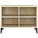 Mobile TV con Gambe in Metallo Rovere Sonoma 69,5x30x50 cm - Foto miniatura 5
