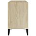 Mobile TV con Gambe in Metallo Rovere Sonoma 69,5x30x50 cm - Foto miniatura 7