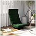 Sedia Da Pavimento Girevole Verde Scuro In Velluto - Foto miniatura 1