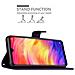 Custodia Compatibile Con Xiaomi Redmi Note 7 In Lilla Scuro Fiore - Coperchio Protettivo In Design Floreale Con Chiusura Magnetica, Funzione Stand E Slot Per Carte - Foto miniatura 3