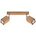 Applique Da Soffitto In Legno Keke 2 Legno 200x50x300 Mm Legno - Foto miniatura 11
