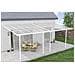 Pergola Addossata /posto Auto Coperto 18m² Kleo 600l300 Alluminio Bianco - Foto miniatura 5