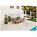 Pergola Addossata /posto Auto Coperto 18m² Kleo 600l300 Alluminio Bianco - Foto miniatura 6