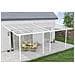 Pergola Addossata /posto Auto Coperto 18m² Kleo 600l300 Alluminio Bianco - Foto miniatura 1