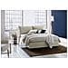 Letto Matrimoniale Deborah, Letto Contenitore Con Rivestimento In Tessuto, 100% Made In Italy, Apertura Frontale, Adatto Per Materasso Cm 160x190, Beige - Foto miniatura 1
