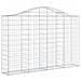 Cesti Gabbioni Ad Arco 2 Pz 200x30x120/140 Cm Ferro Zincato - Foto miniatura 3