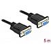 Cavo Seriale Delock Rs-232 D-sub 9 Femmina/femmina Null Modem Da 5 M - Foto miniatura 2