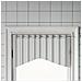 Binari Per Tende 2 Pz Bianco E Argento 90-135 Cm Alluminio - Foto miniatura 1
