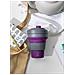 Silicone Collapsible Travel Mug 350ml. - Purple - Foto miniatura 1