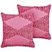 Set Di 2 Cuscini Rhoeo Cotone 45 X 45 Cm Rosa - Foto miniatura 7