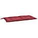 Cuscino Per Panca Rosso Vino 100x50x7 Cm In Tessuto Oxford - Foto miniatura 2