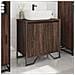 Mobile Lavabo Bagno Rovere Marrone 60x35x60cm In Truciolato - Foto miniatura 3