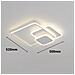 Plafoniera Led Luce Calda Lampadario 3 Quadrati 48 Watt Quadrato Moderno - Foto miniatura 6