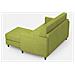 Divano Karay 2 Posti (due Sedute Da 60cm) + Pouf Misure Esterne L. 138 P. 155 Colore Verde - Foto miniatura 5