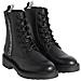 Combat Laceup Boot Zip Stivaletti Pelle Scarpe Donna Nero Eu 41, Yw0yw01035 Beh - Foto miniatura 2