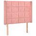 Letto a Molle con Materasso e LED Rosa 100x200 cm in Velluto - Foto miniatura 4