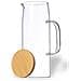Brocca In Borosilicato 1,25 L 8,8x8,8x24,2 Cm. Colore Trasparente - Foto miniatura 2