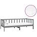Divano Letto Con Materasso 90x200 Cm Grigio In Legno Di Pino - Foto miniatura 1